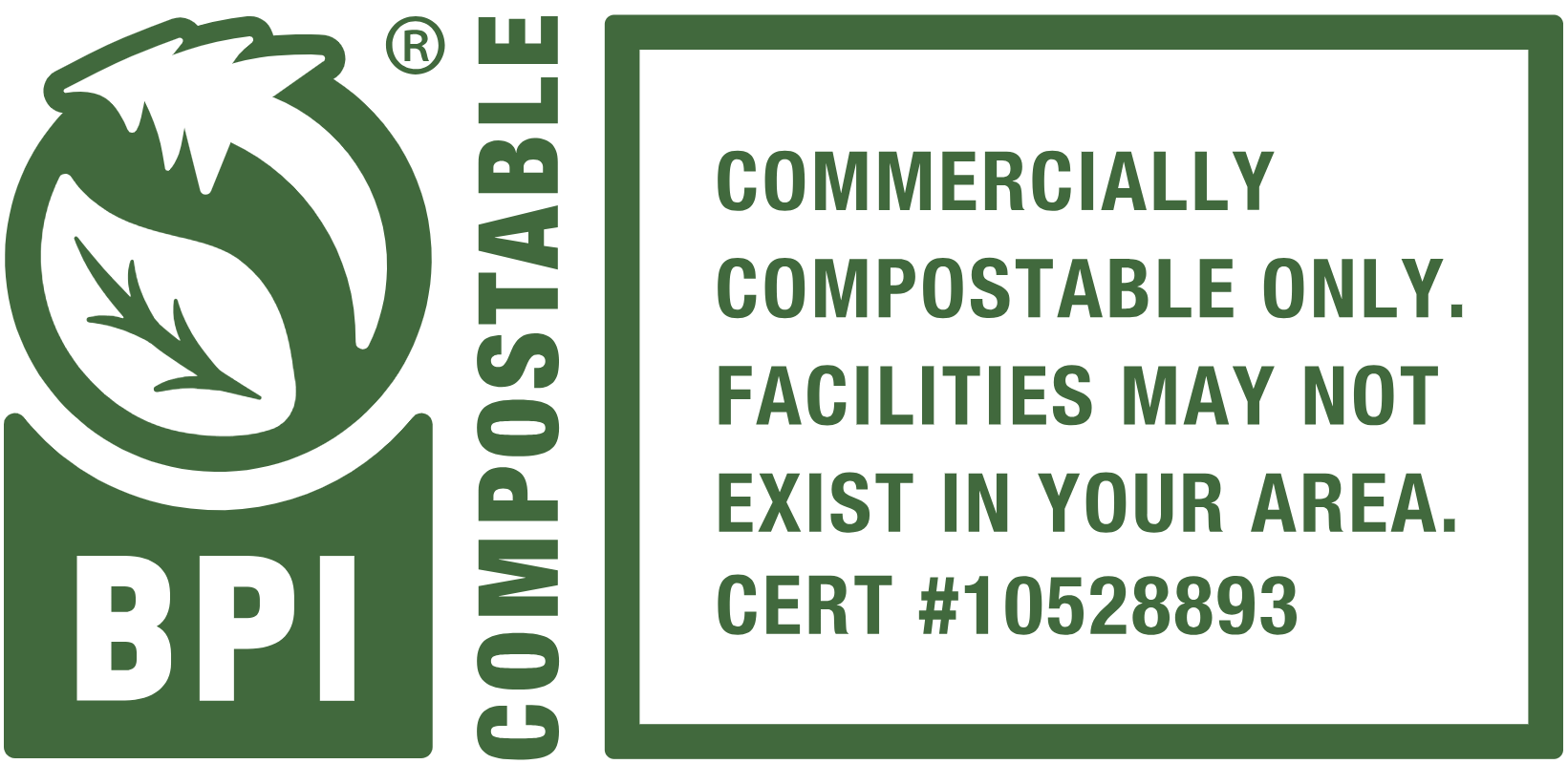 Certificación BPI de compostabilidad comercial